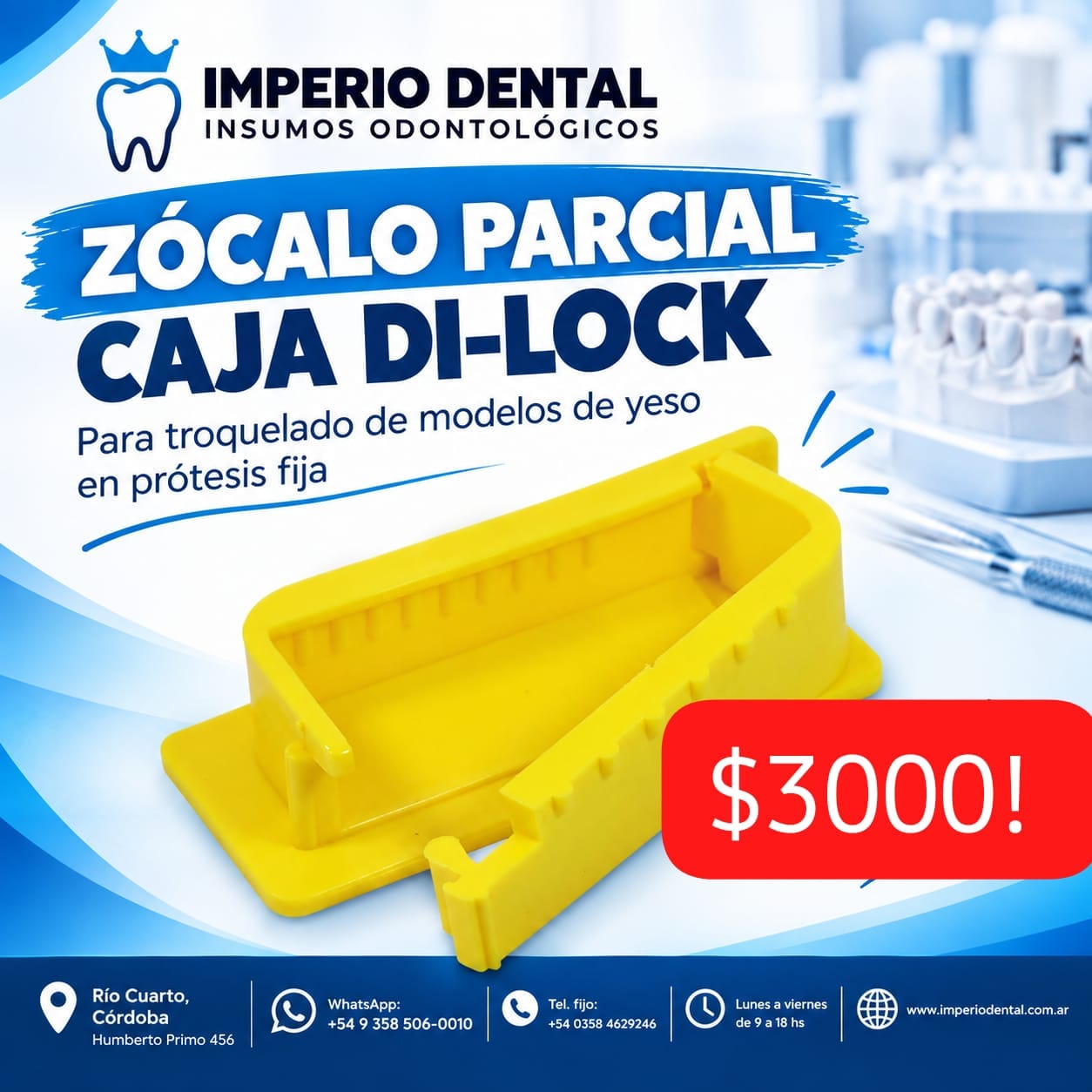 ZOCALO CAJA DI-LOCK TROQUELAR
